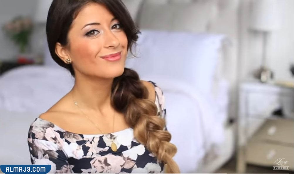 تسريحة الضفيرة الجانبية Side braid hairstyle