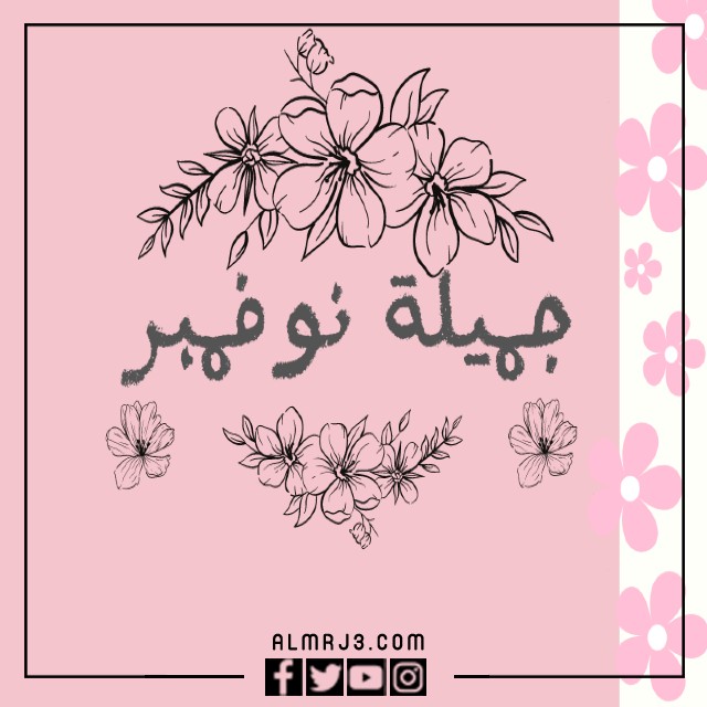 جميلة نوفمبر بالصور