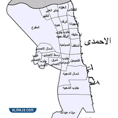 خريطة المنطقة العاشرة الكويت