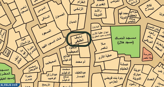 خريطة بيوت الكويت قديما