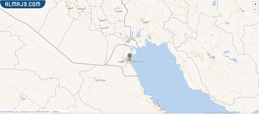 خريطة منطقة الكويت