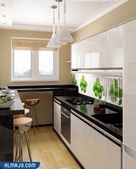 أشكال ديكورات مطبخ عصرية للمطابخ الصغيرة والضيقة