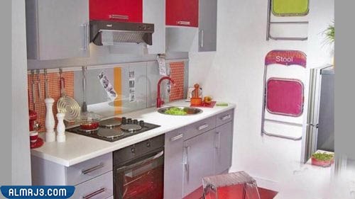 أشكال ديكورات مطبخ عصرية للمطابخ الصغيرة والضيقة