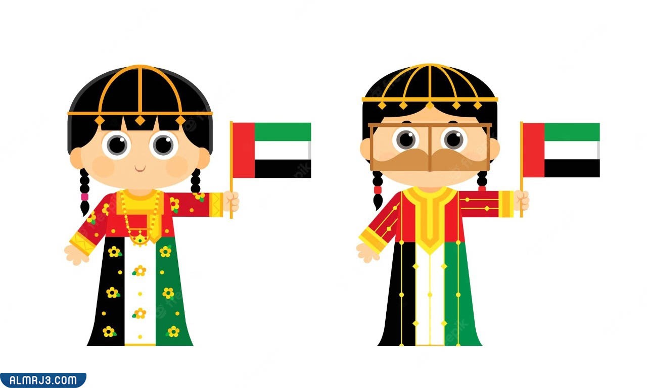 رسم عن يوم العلم سهل للتلوين جاهز للطباعة