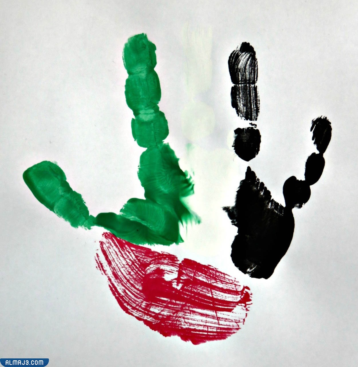 رسم عن يوم العلم سهل للتلوين جاهز للطباعة