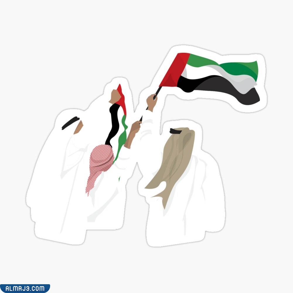 رسم عن يوم العلم سهل للتلوين جاهز للطباعة