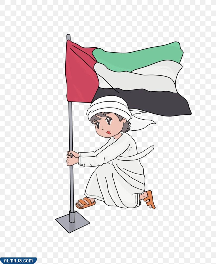 رسم عن يوم العلم سهل للتلوين جاهز للطباعة