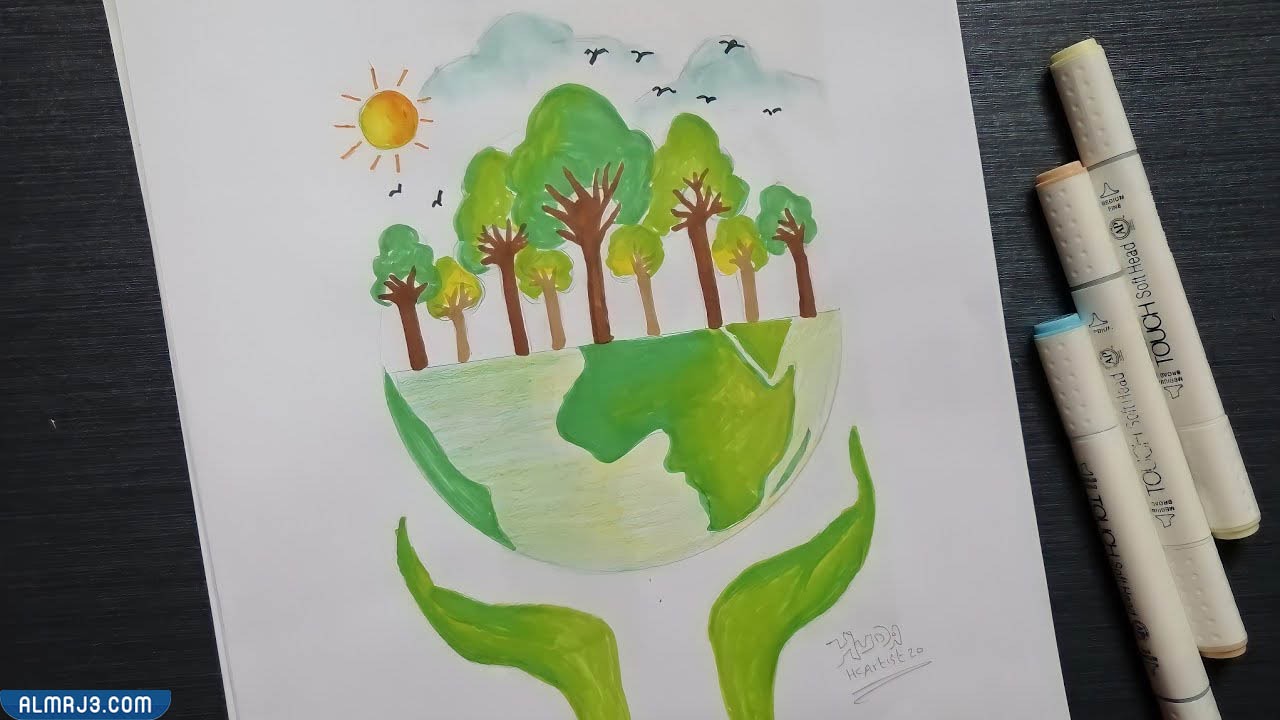رسومات عن المحافظة على البيئة للأطفال