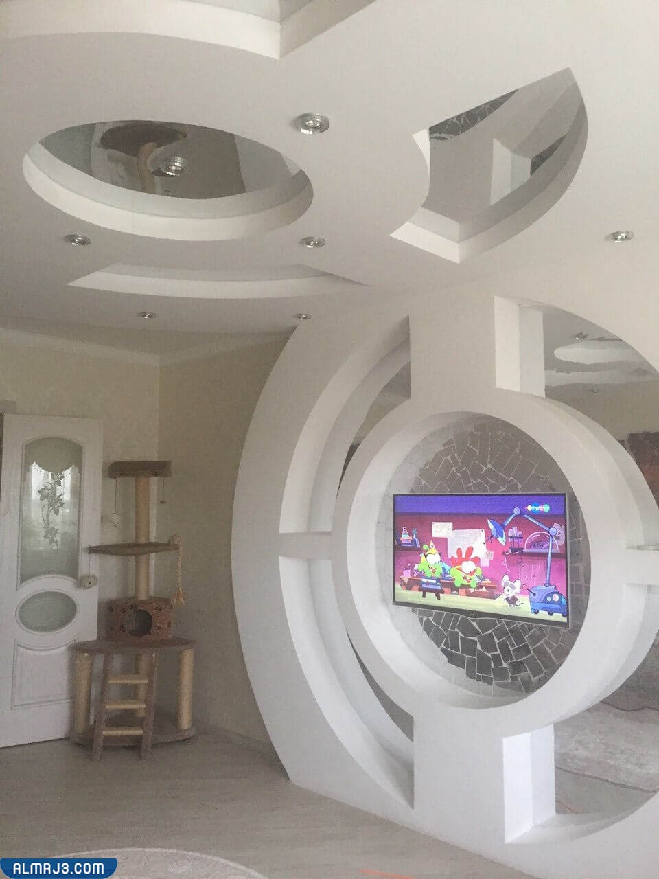 شاشات بلازما ديكورات شاشات جبس بورد