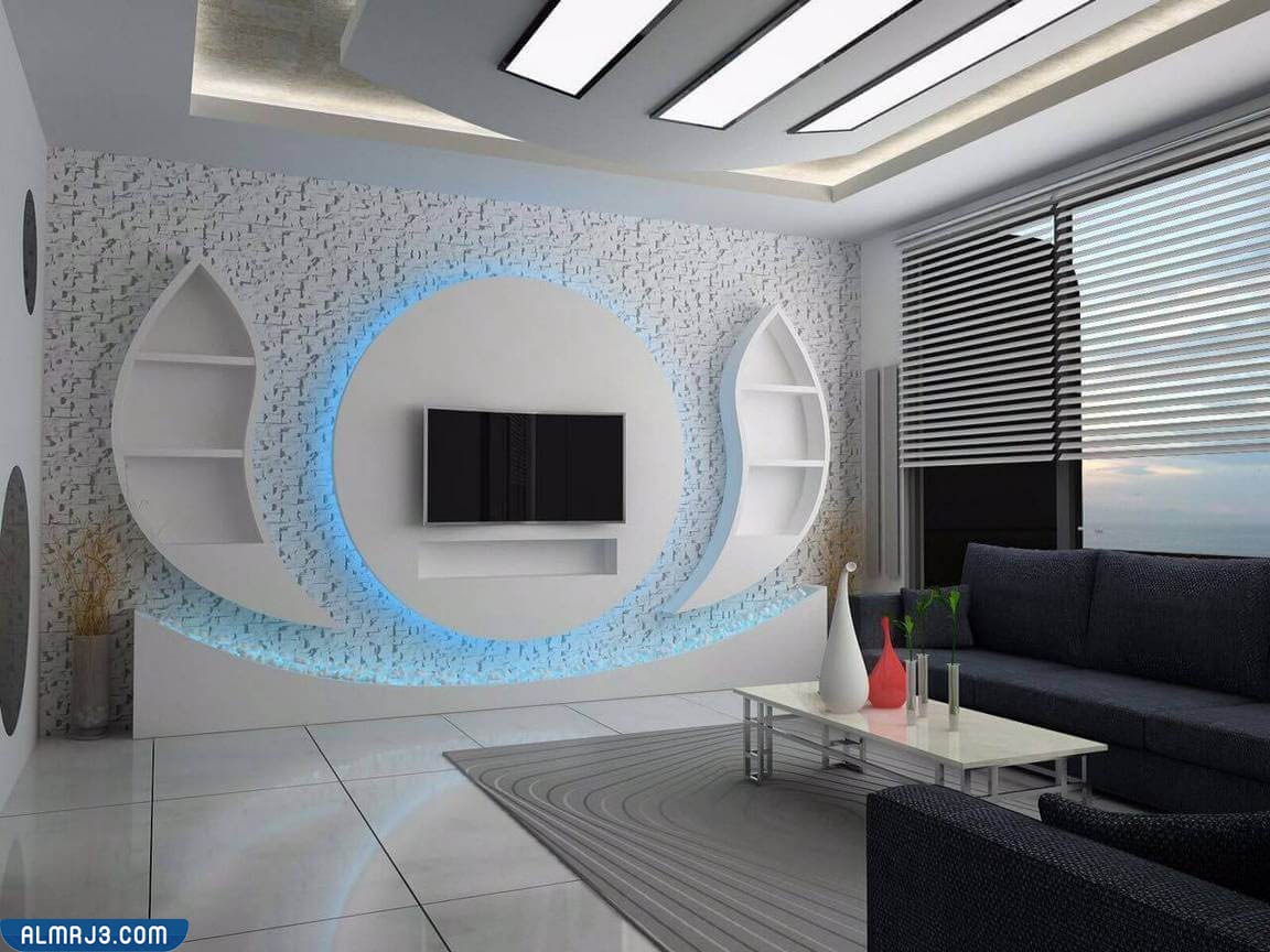 شاشات بلازما ديكورات شاشات جبس بورد