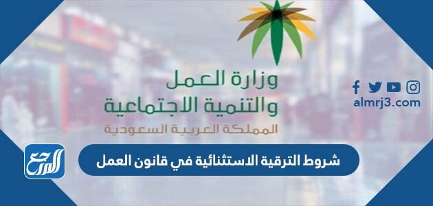 شروط الترقية الاستثنائية في قانون العمل 1448 في السعودية