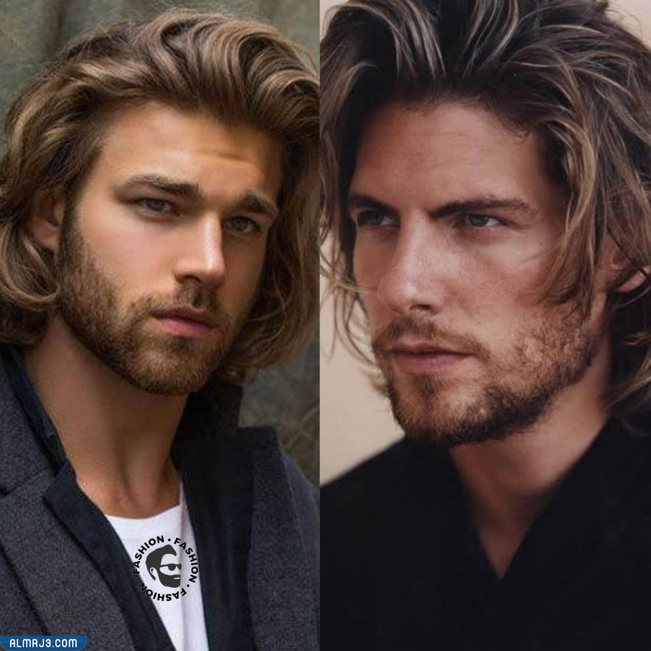 قصات شعر رجالي للشعر الطويل