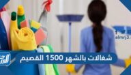 شغالات بالشهر 1500 القصيم