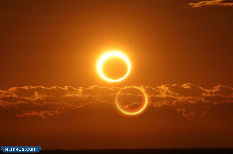 صور كسوف الشمس في الامارات