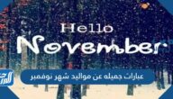 عبارات جميله عن مواليد شهر نوفمبر بالصور