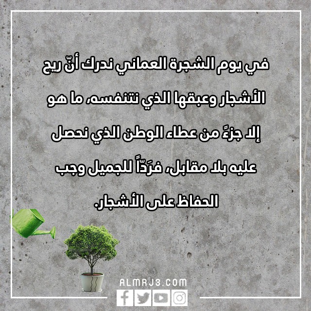 صور وعبارات عن يوم الشجرة في عمان 2022