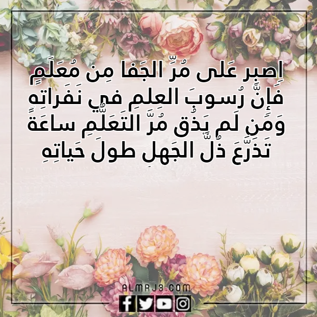 كاد المعلم ان يكون رسولا شعر بالصور