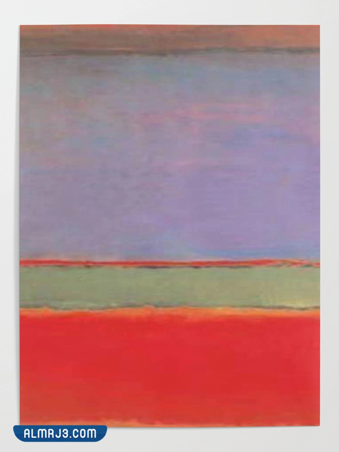 لوحة البنفسجي والأخضر والأحمر