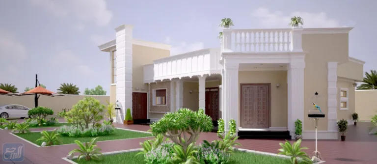 مخطط بيت دور واحد سعودي 2023