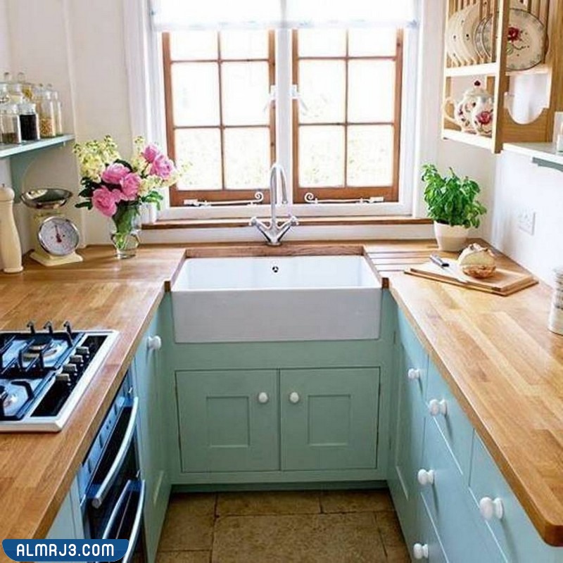 أشكال تصميمات مطابخ على شكل مستطيل بالصور
