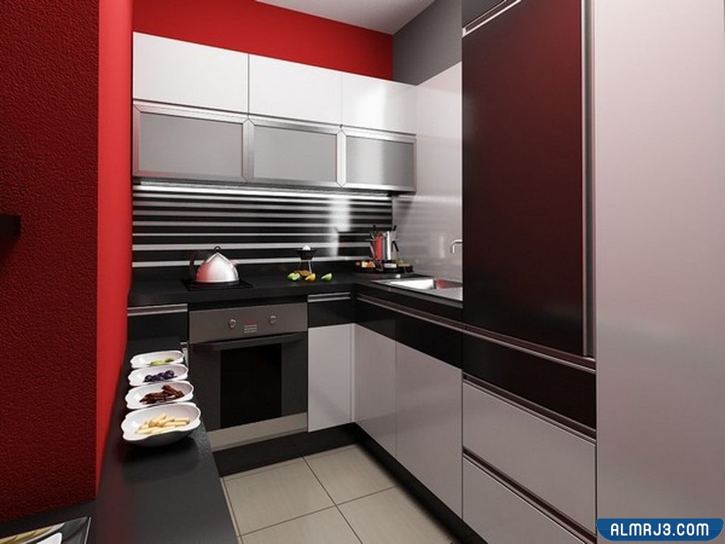 أشكال تصميمات مطابخ على شكل مستطيل بالصور