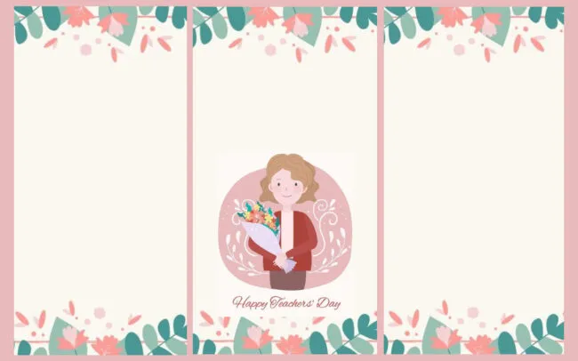 مطويات تهنئة بيوم المعلم فارغة