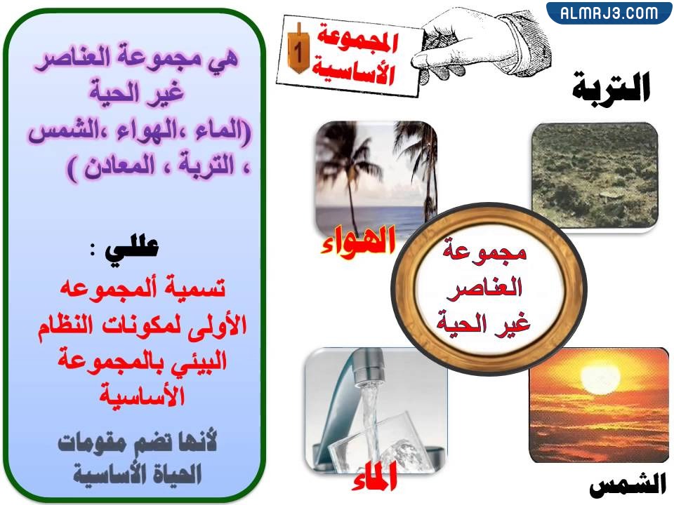 مطوية علوم الصف الثالث للنظام البيئي جاهزة