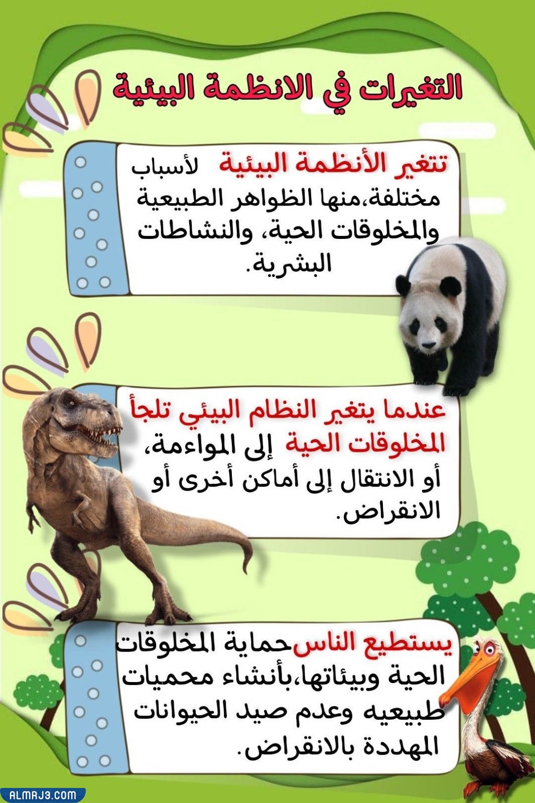 مطوية عن الأنظمة البيئية للصف الرابع