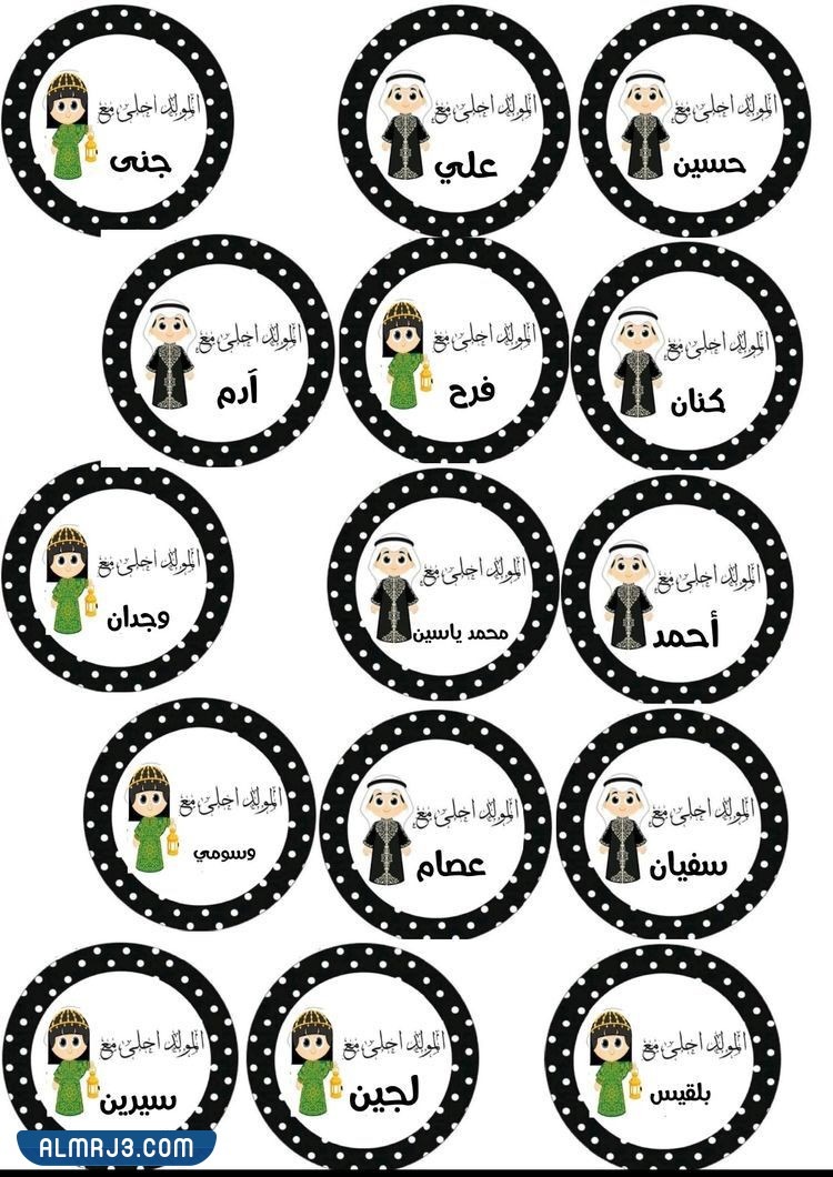 ملصقات المولد النبوي الشريف