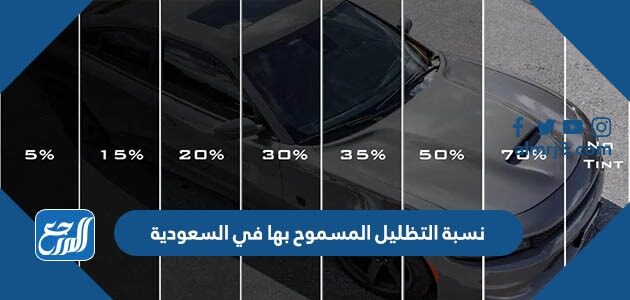 نسبة التظليل المسموح بها في السعودية