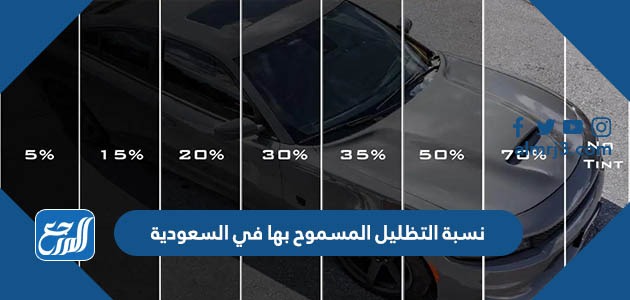 نسبة التظليل المسموح بها في السعودية