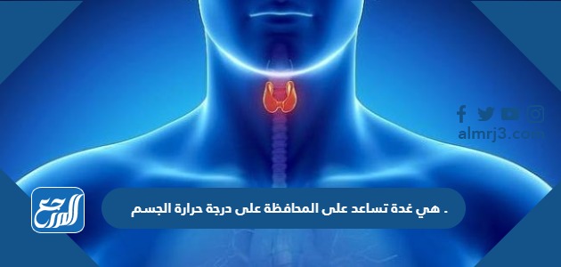 هي غدة تساعد على المحافظة على درجة حرارة الجسم.