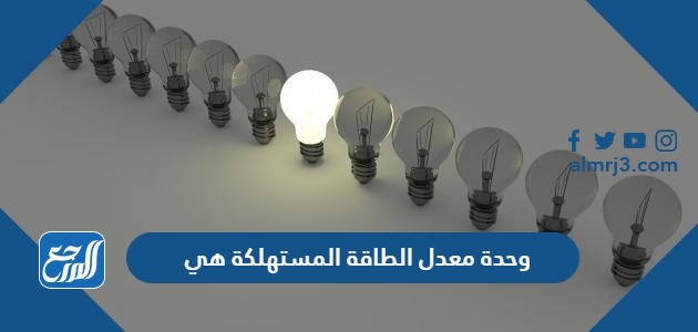 وحدة معدل الطاقة المستهلكة هي