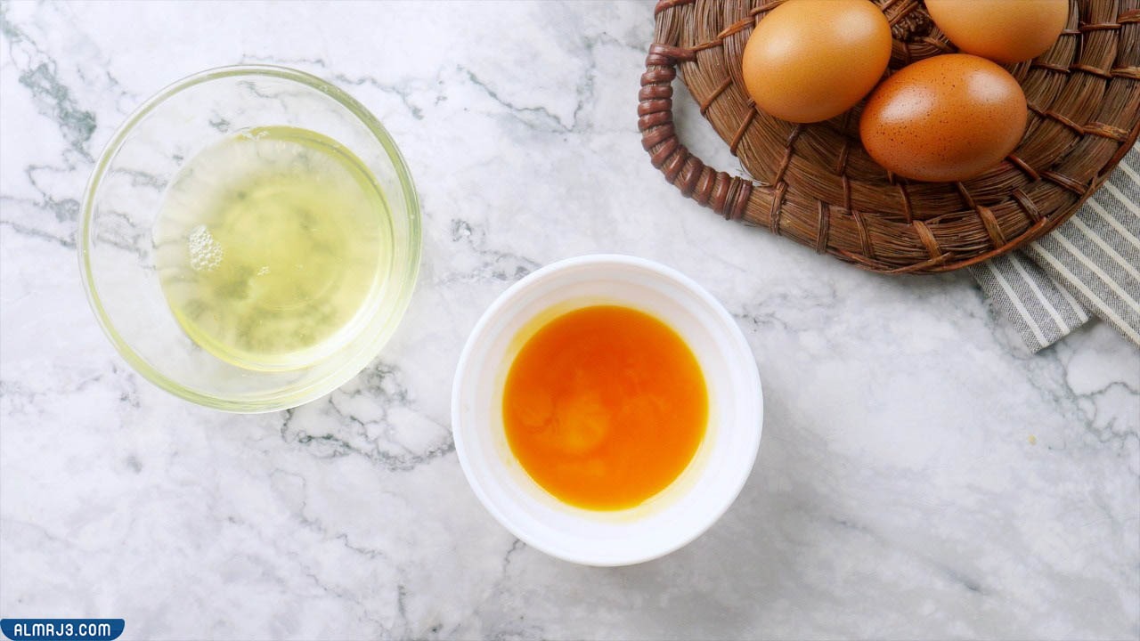 وصفة البيض وزيت الخروع
