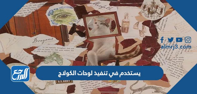 يستخدم في تنفيذ لوحات الكولاج