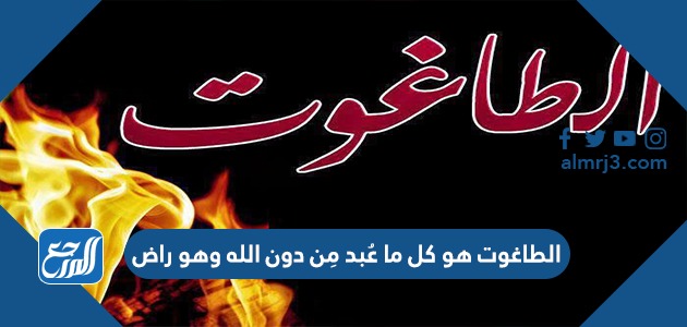 الطاغوت هو كل ما عُبد مِن دون الله وهو راض