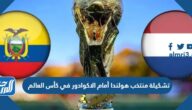 تشكيلة منتخب هولندا أمام الاكوادور في كأس العالم 2022 قطر