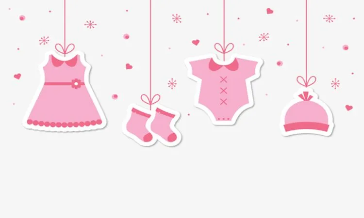 ثيمات مواليد بنات فارغة جاهزه للطباعه 2023