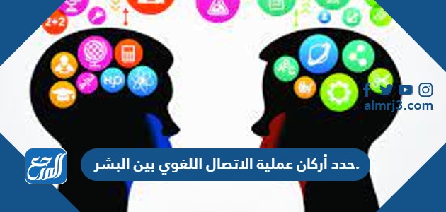 حدد أركان عملية الاتصال اللغوي بين البشر.