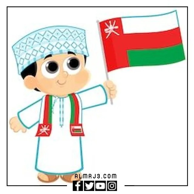 رسم العيد الوطني العماني للاطفال