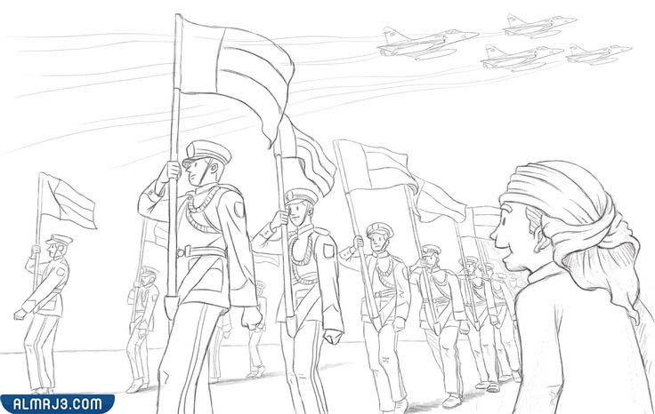 رسم عن حب الوطن عمان سهل للتلوين