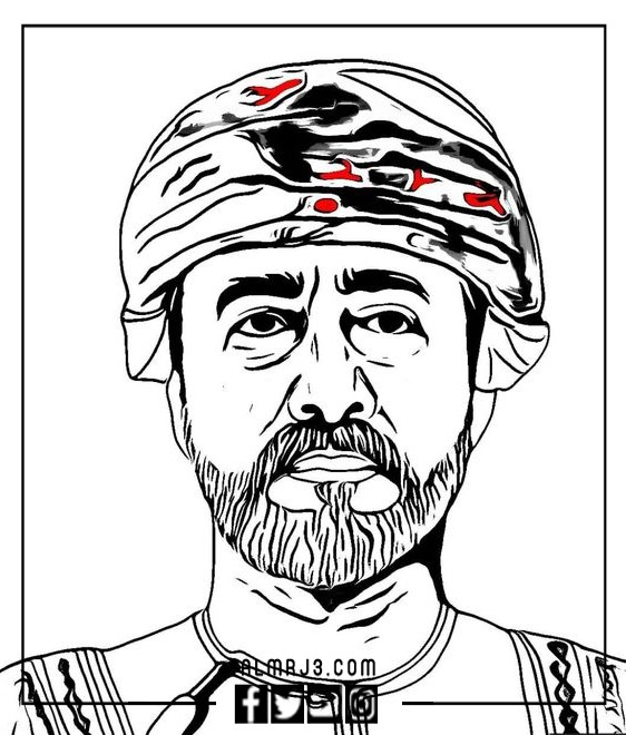 رسومات عن العيد الوطني العماني 52 للتلوين