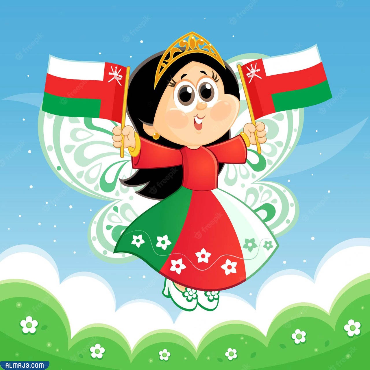 رسومات عن العيد الوطني في عمان 2023 مميزة جدا