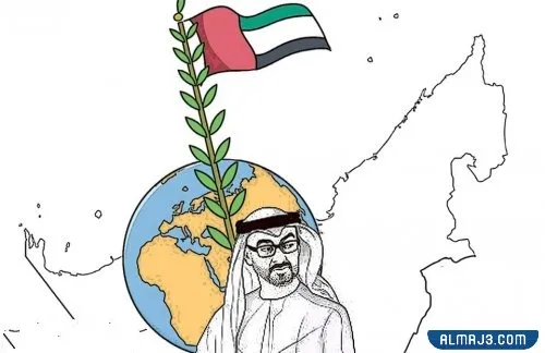 رسومات عن يوم العلم الاماراتي 2022 للتلوين