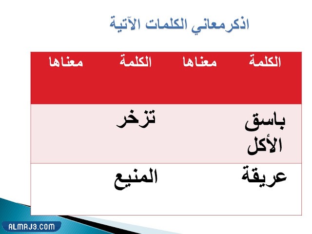 شرح درس معلم من بلادي للصف الثامن