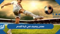 ما معنى وصيف في كرة القدم