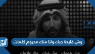 وش فايدة حبك وانا منك محروم كلمات