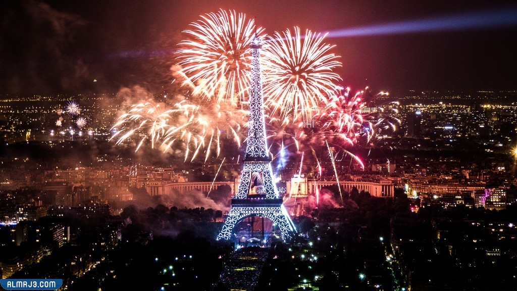 أماكن الألعاب النارية ليلة رأس السنة في باريس 2023