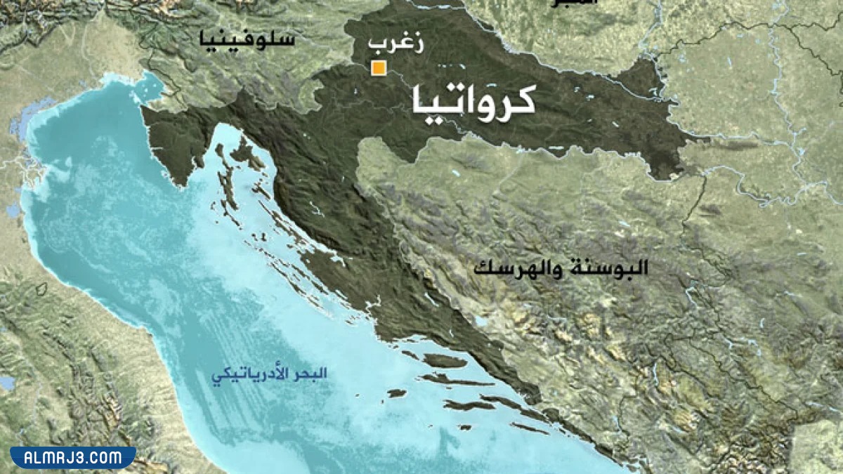 أين موقع كرواتيا على الخريطة