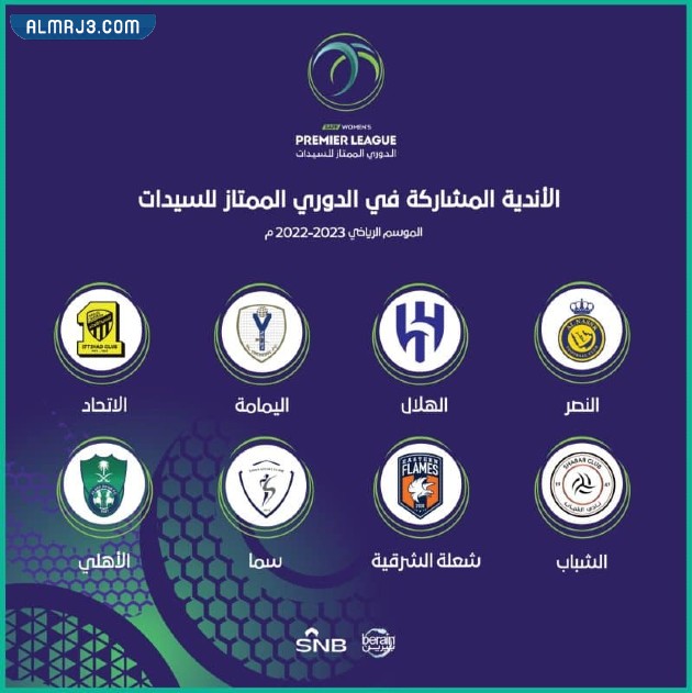 ترتيب دوري السيدات السعودي